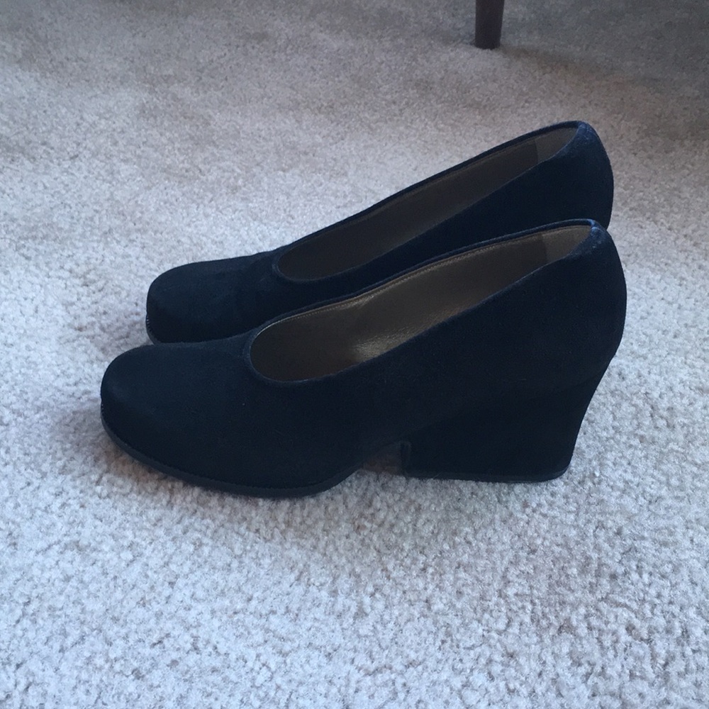 Saint Laurent suede block heel sz 7 - Picture 7 of 8